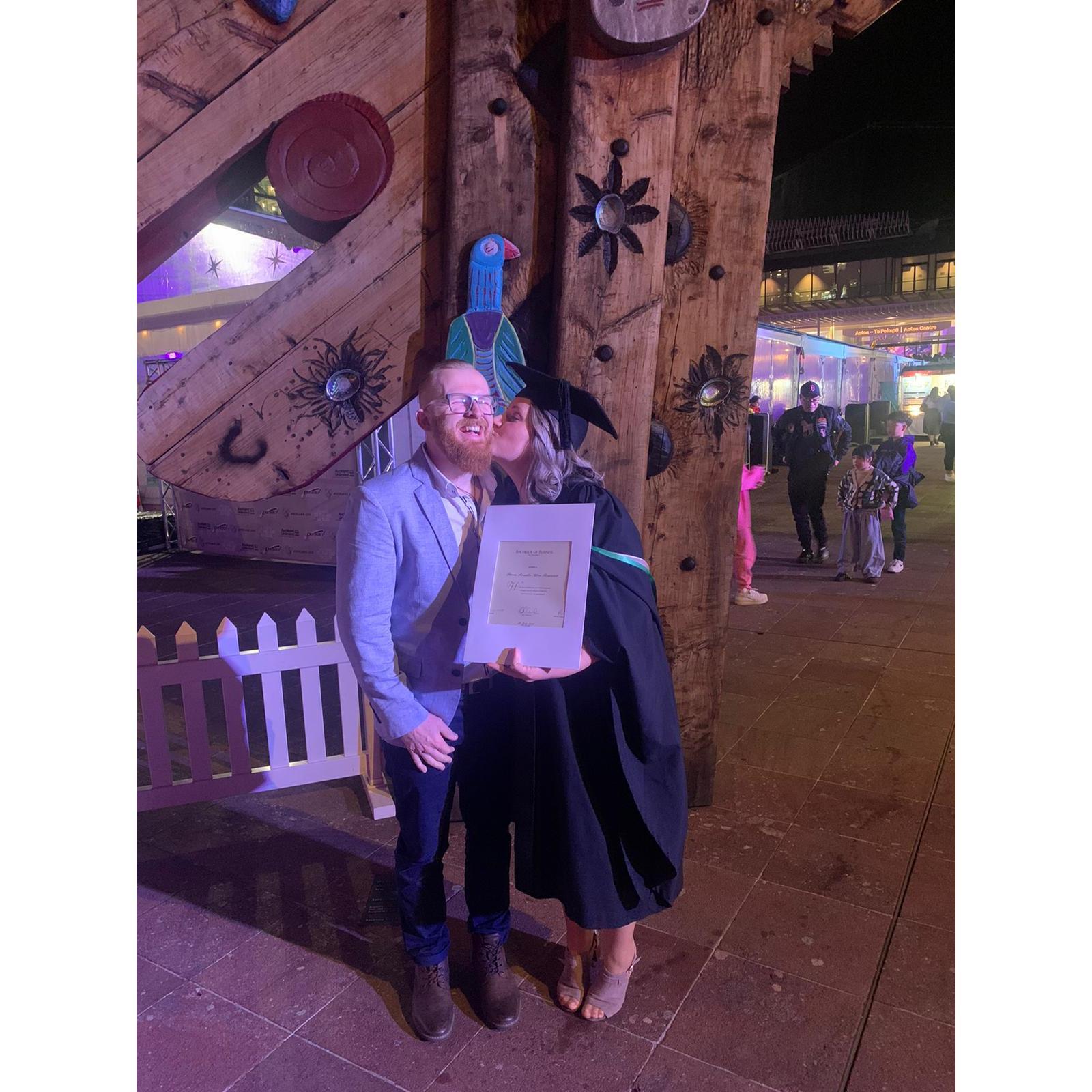 Graduation day from AUT, July 2021