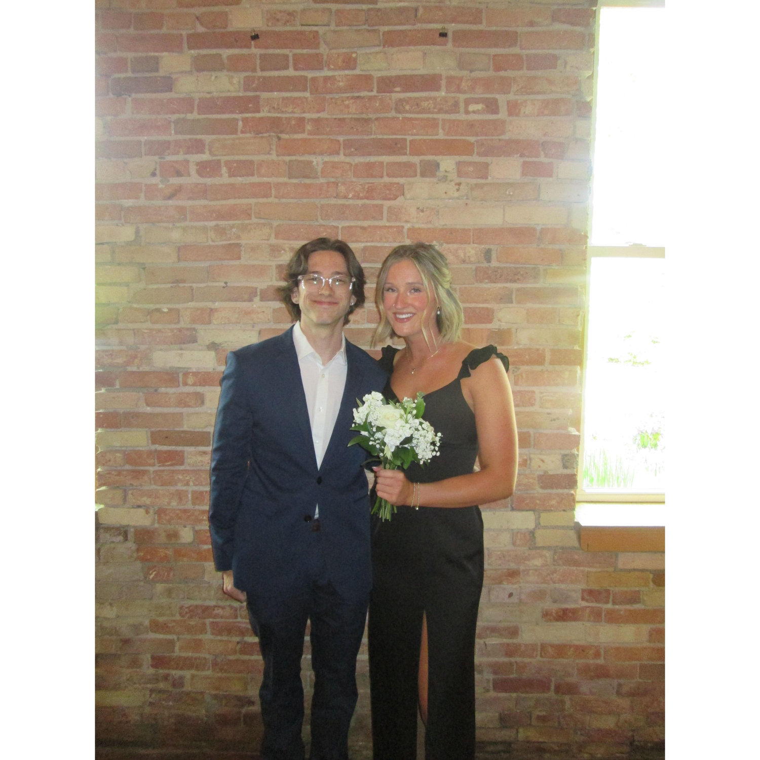 Our first wedding we attended together!