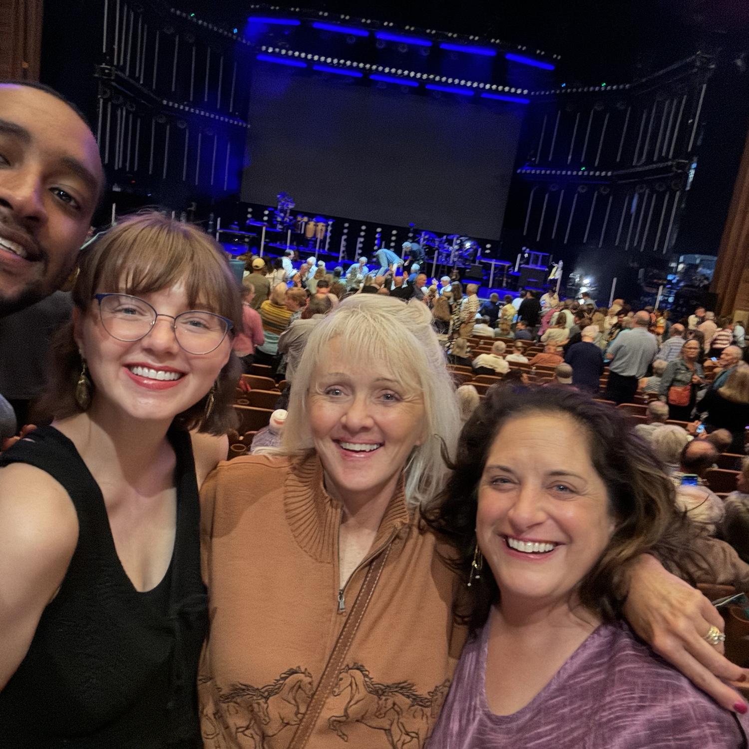 James Taylor at Wolf Trap with 2 of the BEST ladies (Jenna's mom and her mom's best friend, who was referred to as the Hoobler kids other mom when they were kids).