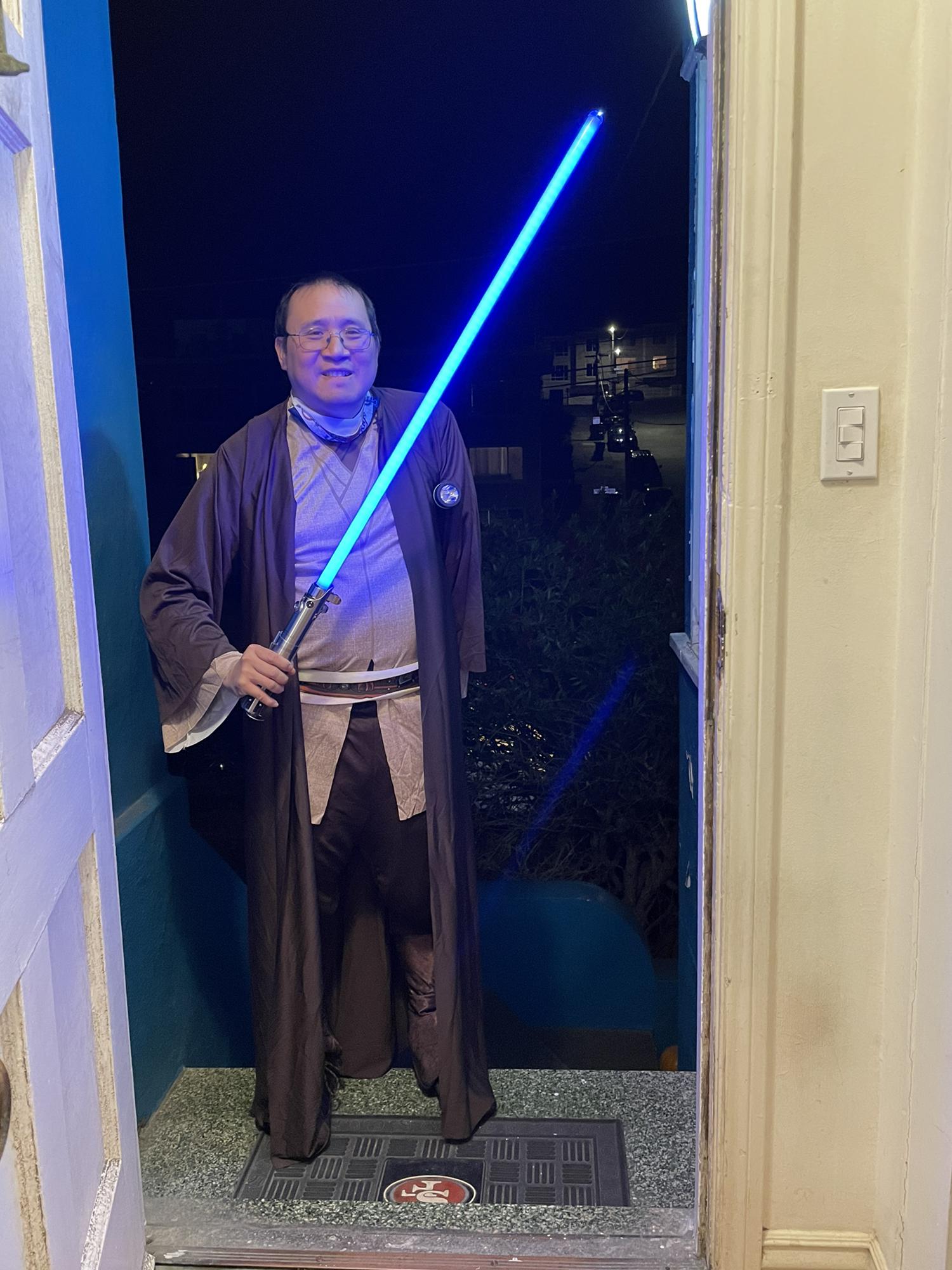 Leonard trying to become Obi Wan Kenobi