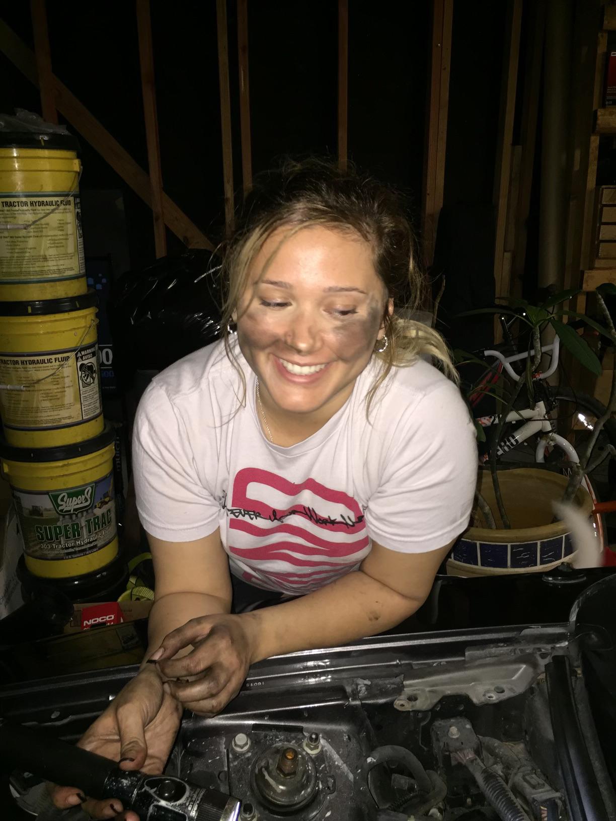 My first time switching out a super charger! 
It was a messy job.