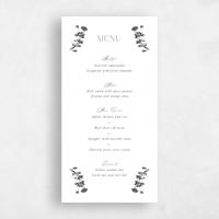 White Wedding Menu - Dianora