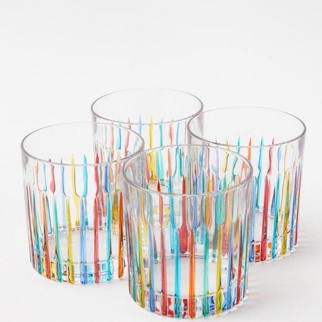 Les Ottomans - Striped Glass Tumblers