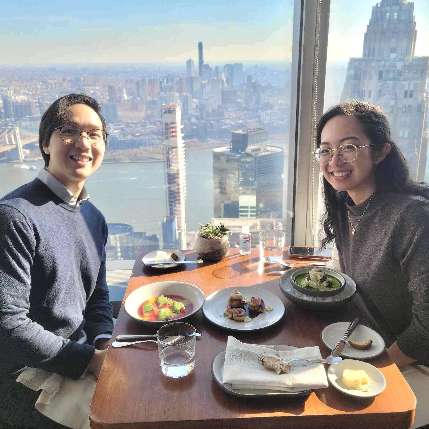 2023 - fancy Christmas date at “Manhatta” restaurant