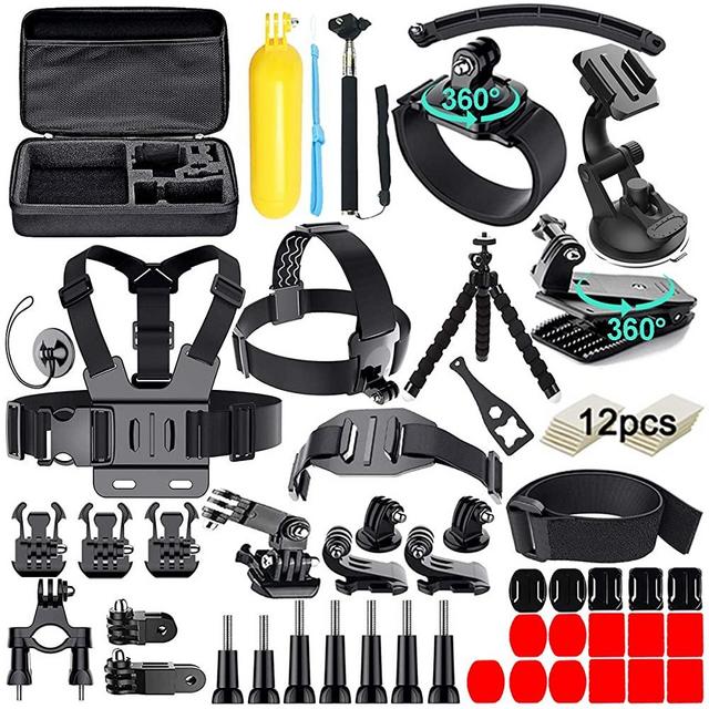 61 in 1 Action Camera Accessories Kit for GoPro Hero 9 8 7 6 5 4 Hero Session 5 Black Insta360 SJ4000 5000 6000 Xiaomi Yi DJI AKASO Campark Action Camera