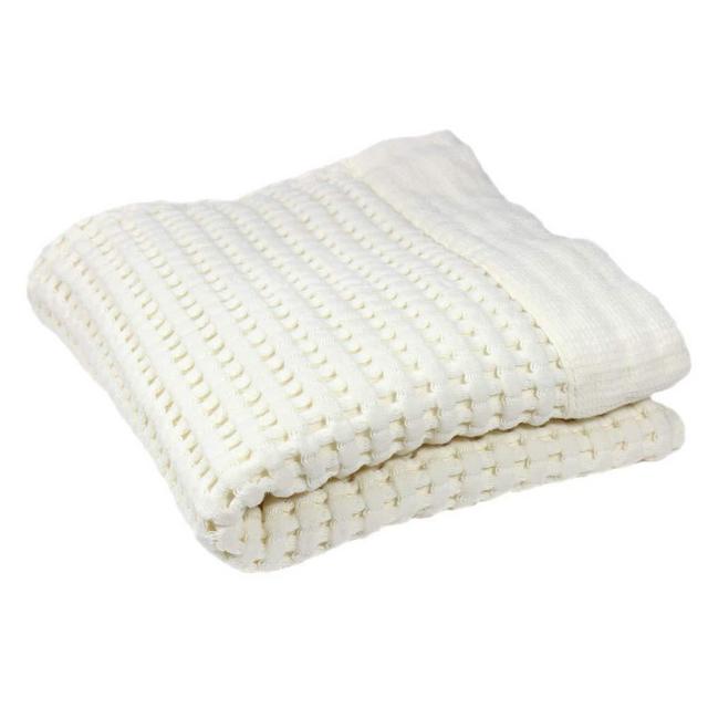 Gilden Tree Waffle Hand Towels for Bathroom Quick Drying Lint Free Thin, Modern Style (Cream)