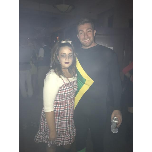 This is our first ever photo together... really! Halloween 2016
