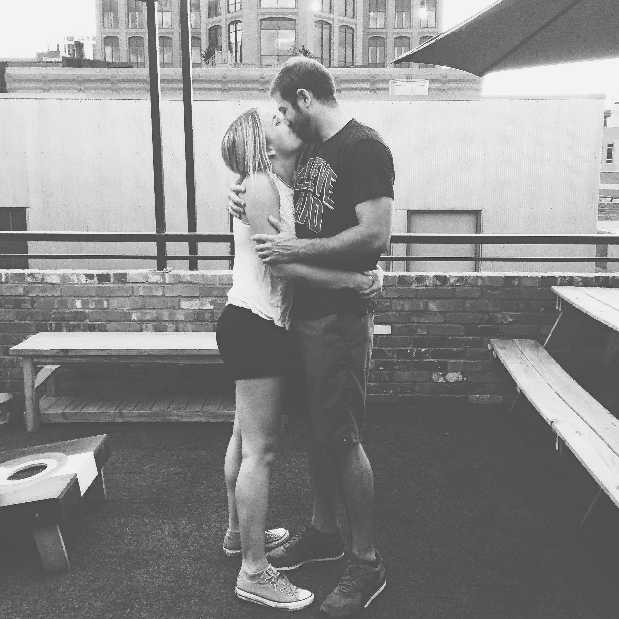 Another favorite pastime is visiting breweries around Denver, especially for our birthdays! This was taken on Stosh's 27th.