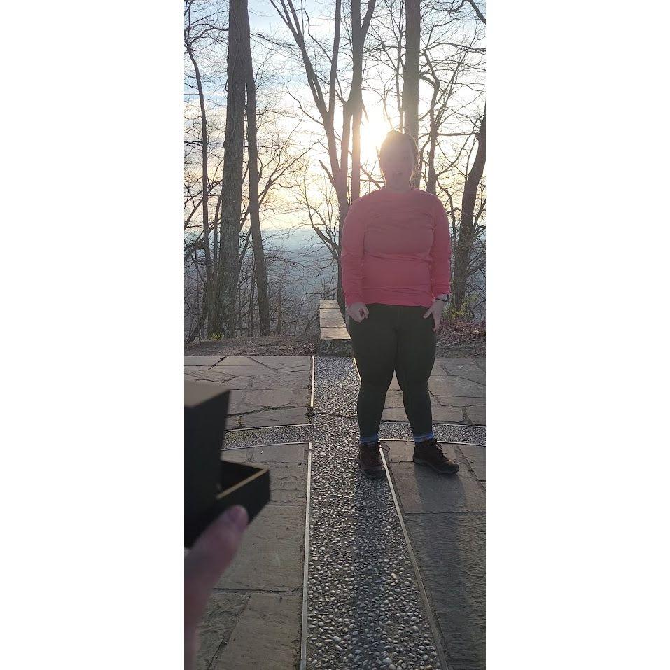 Adriel doing a surprise engagement proposal