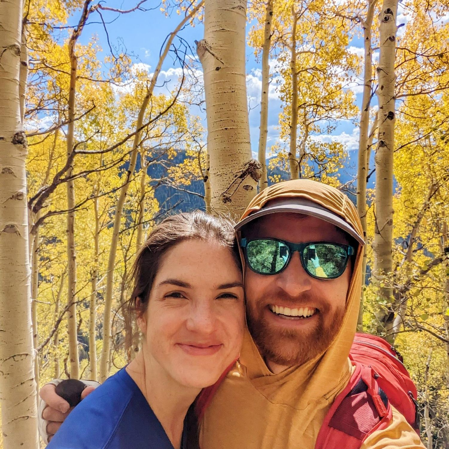 One of Matt and Emma's first hikes together near Vail, Colorado