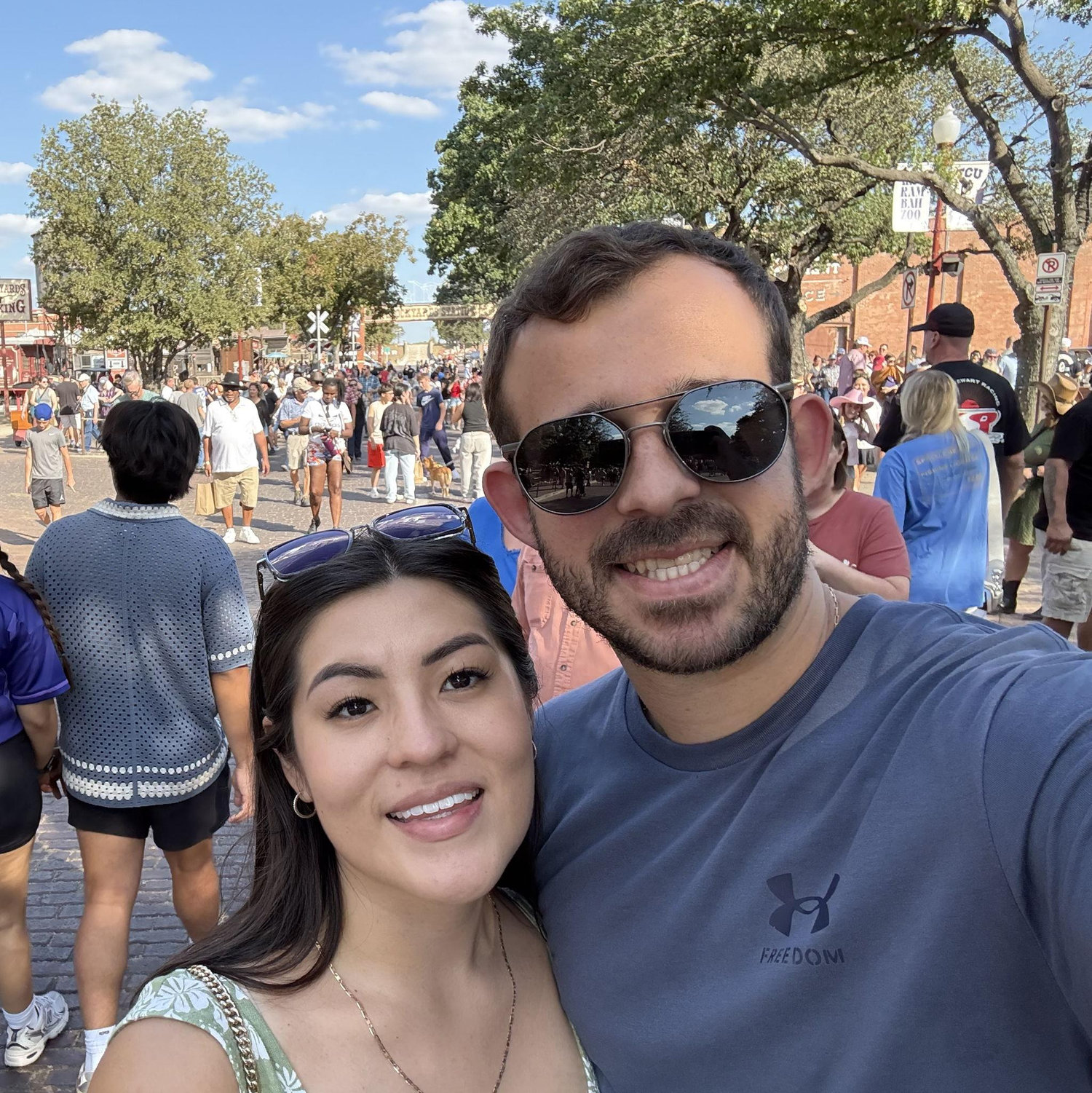 When we were in Texas!