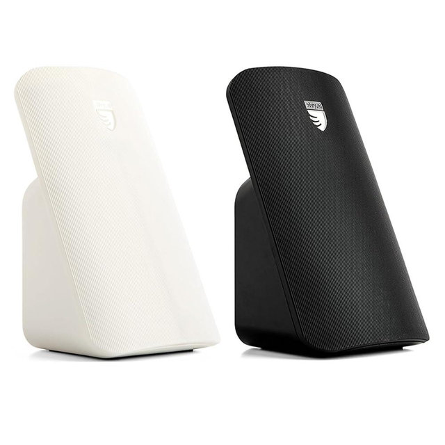 Couple Pack (Snow White, Jet Black) - Elvy Advanced EMF Blocker for Cell Phone and Qi Wireless Charger: Sleep Aid Device with EMF Protection, Fast Charger with Radiation Blocker for Cell Phones, Lab: