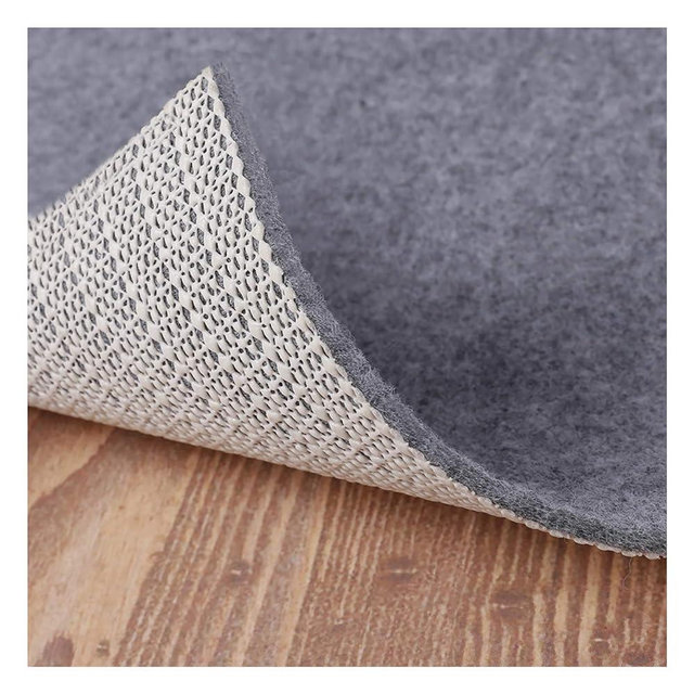 Non Slip Rug Pad Grippers - 7x10 Ft, 1/8" Thick, (Felt + Rubber) Double Layers Area Carpet Mat Tap, Provides Protection and Cushioning for Hardwood or Tile Floors