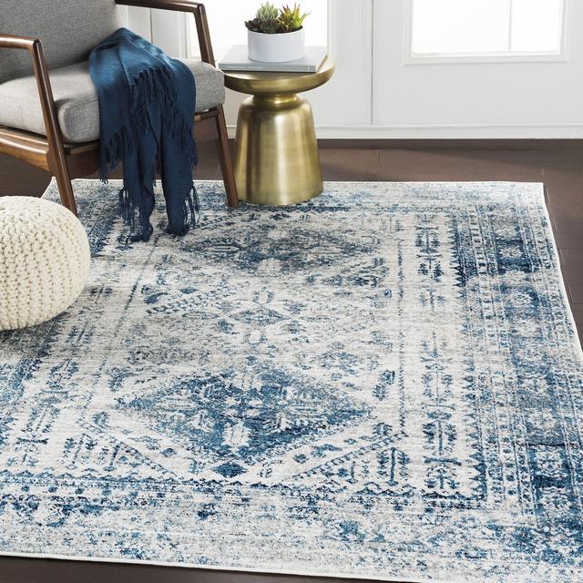 Artistic Weavers Desta Vintage Oriental Area Rug, 5'3" x 7'3", Blue/White