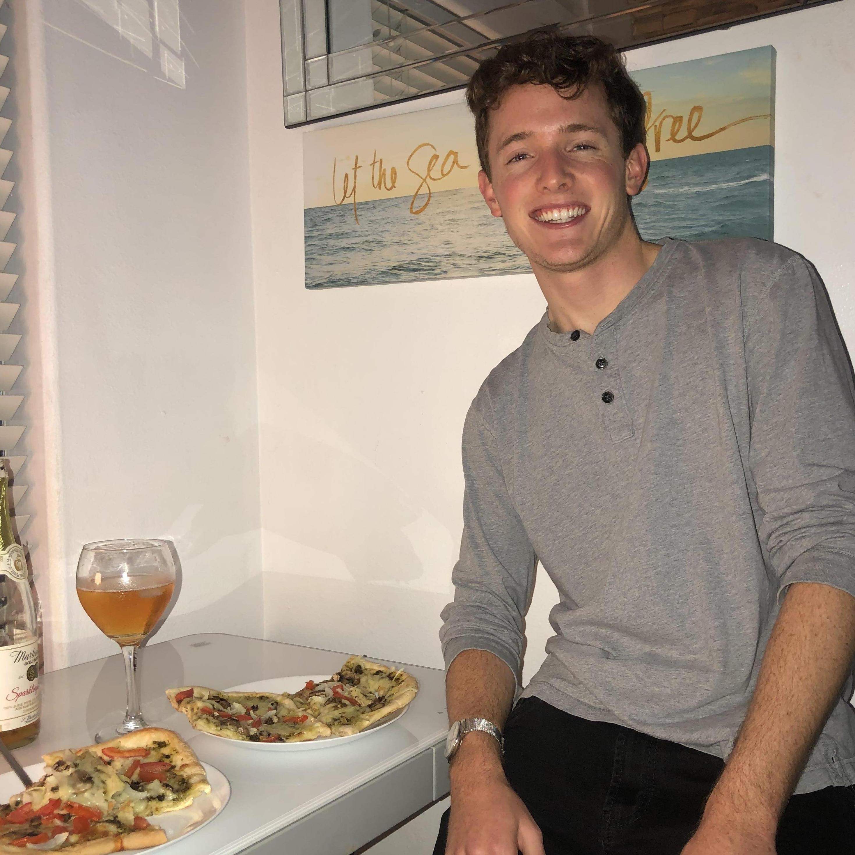 Sometimes you need a mid-quarter beachy getaway with your man. And yes, we did make the pizzas ourselves, thank you for asking!