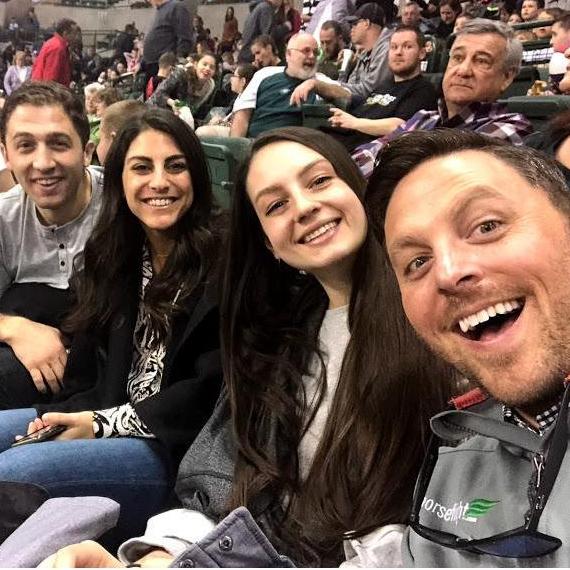 Harlem Globetrotters with Patra and David