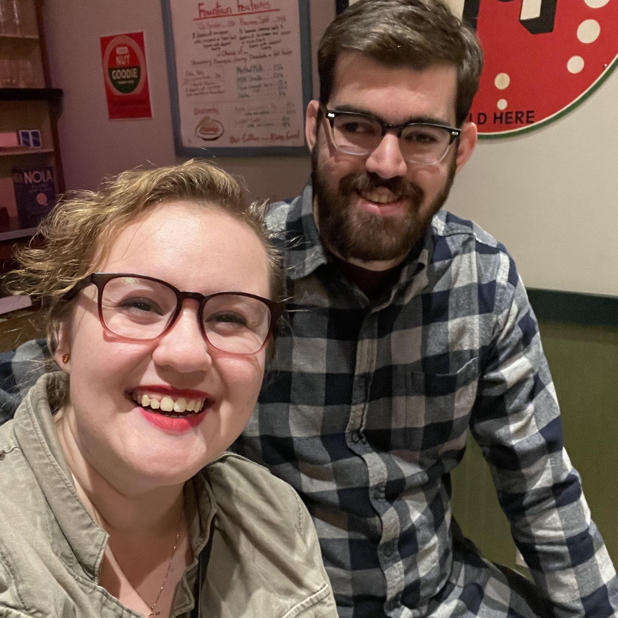 Our first photo together. We went to the Minnesota History Museum for our second date.
