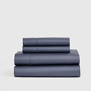 Giza Cotton Sateen Sheet Set in Mineral (King Size)
