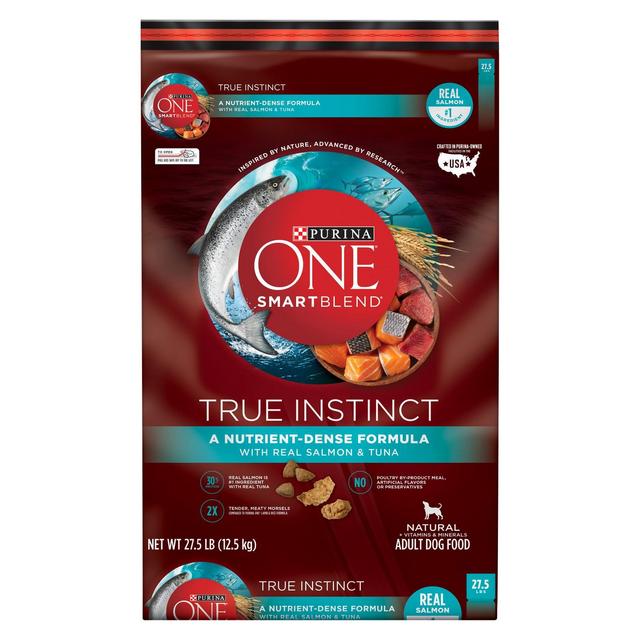 Purina ONE True Instinct Salmon & Tuna Dry Dog Food 27.5lb