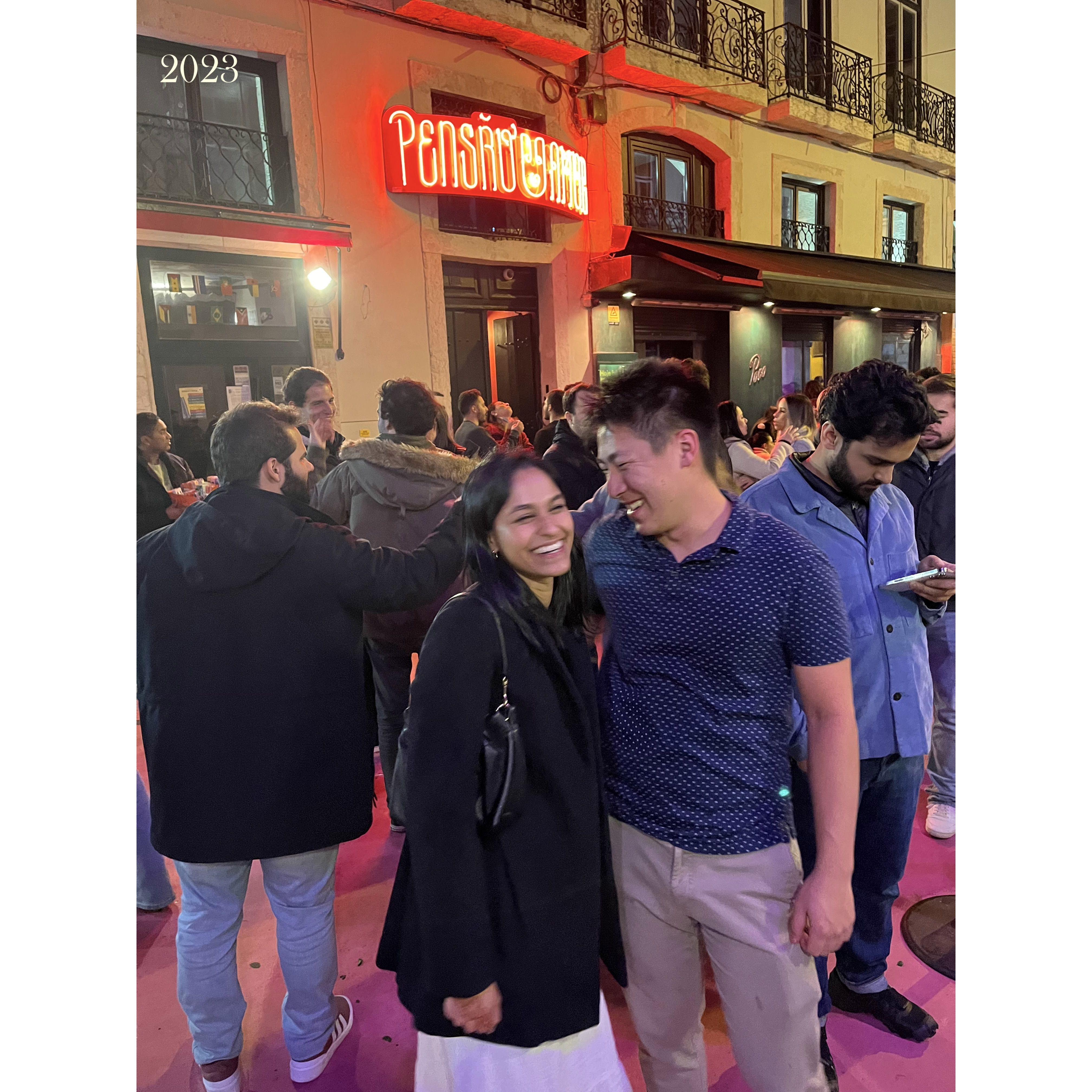 2023: Celebrating our first college friend's wedding in Portugal