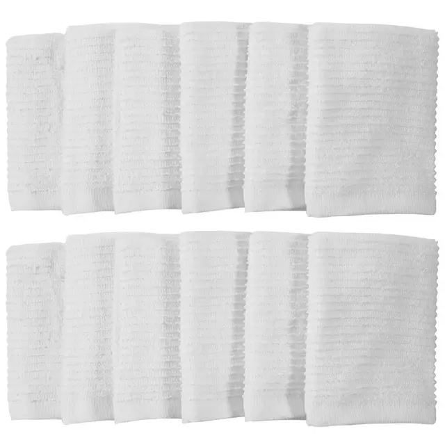 Simply Essential™ Bar Mop Dish Cloths in White (Set of 12)