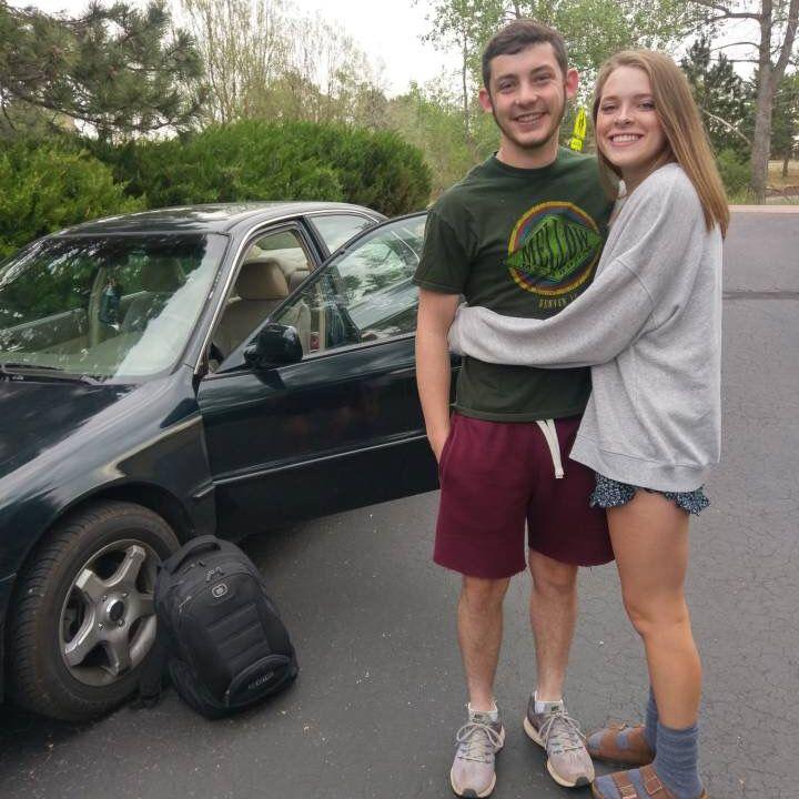 Sending us off on our road trip to Bozeman, MT to drop Tess of at MSU! --July 2018