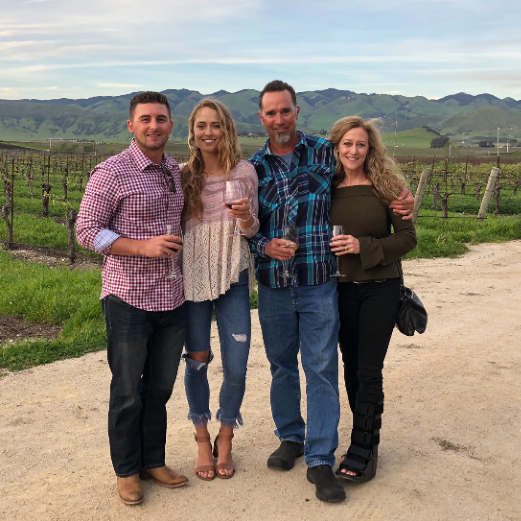 Heather's 21st birthday landed on the beach volleyball senior night in 2019 and we all celebrated at a winery in SLO