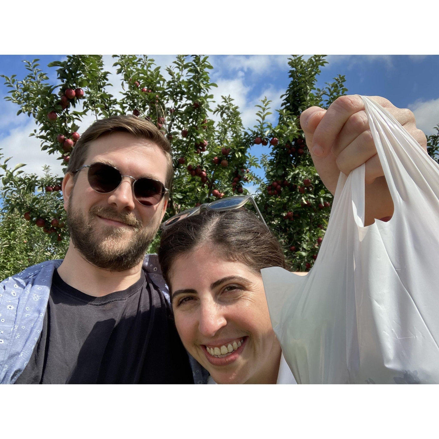 Anniversary apple picking!