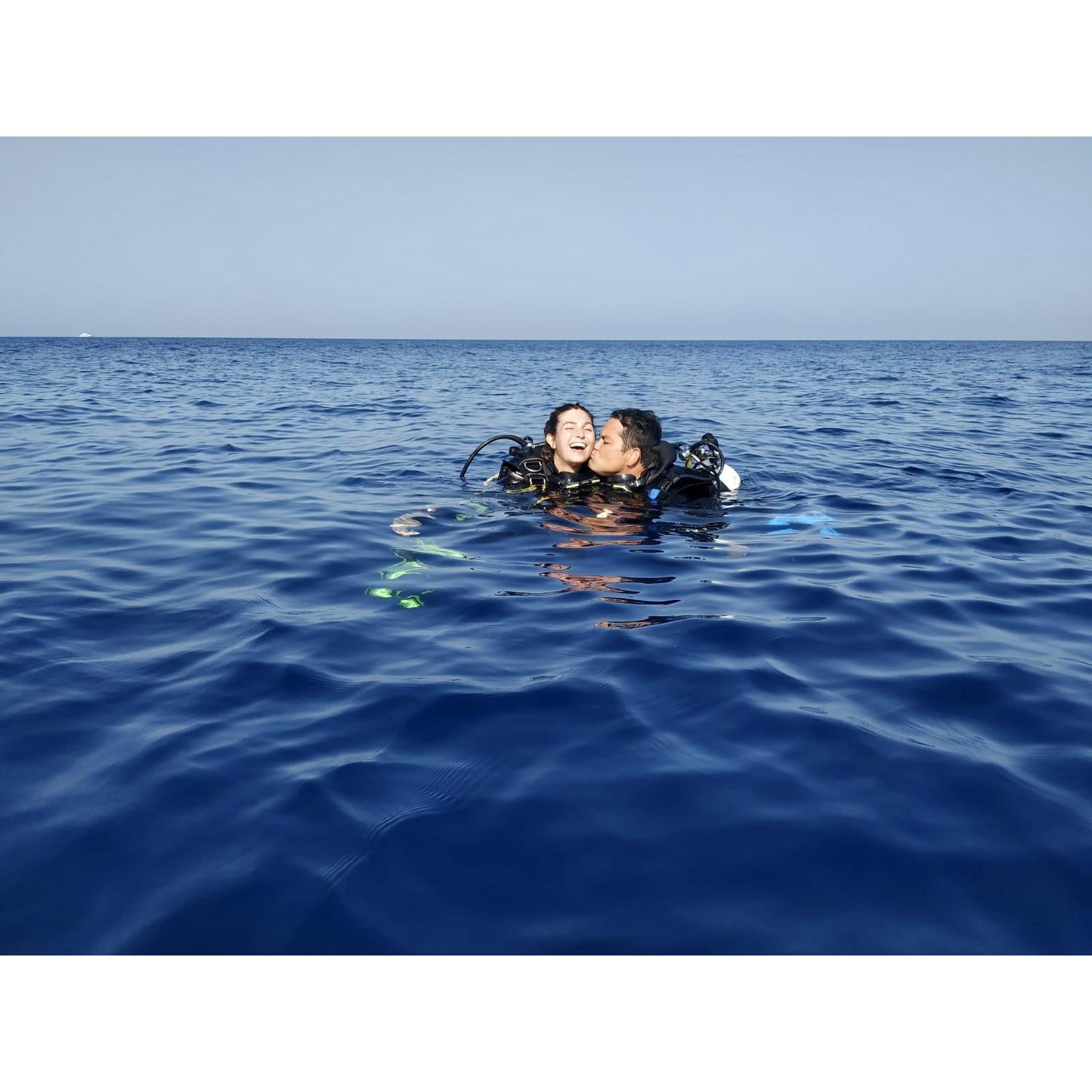 After years of diving with strangers, we finally have a permanent dive buddy.