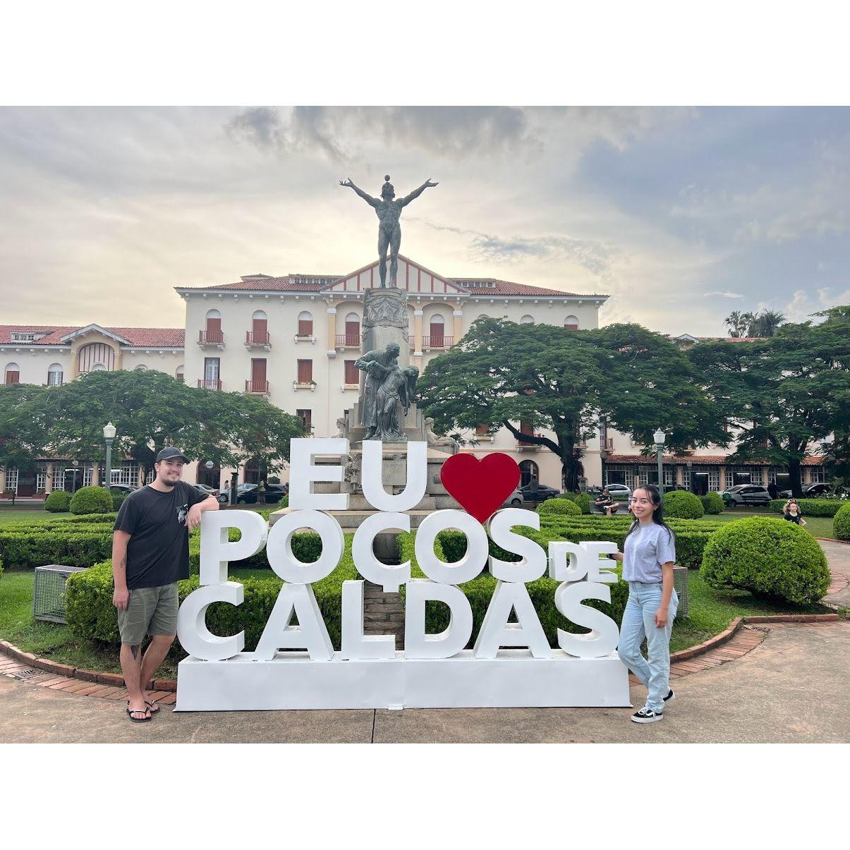 Visiting Christian's hometown, Poços de Caldas, Brazil