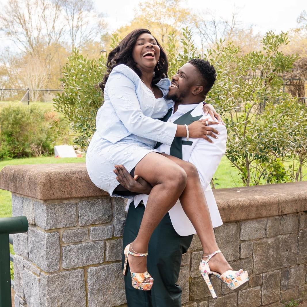 Laughing our way into forever.