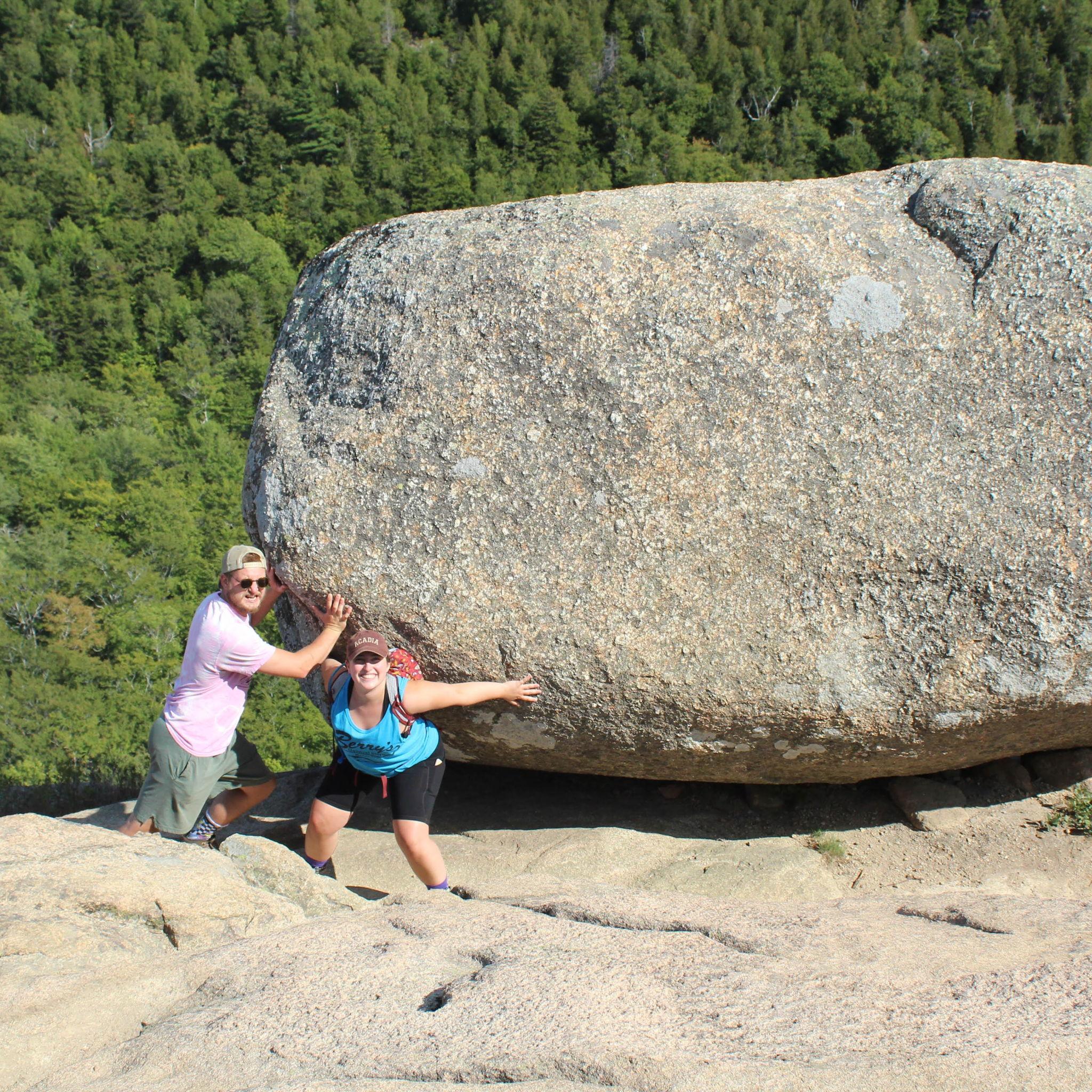 Gabe & Alyssa with Bubble Rock in Acadia National Park, Maine.
September 2020