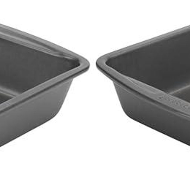 GoodCook Everyday Nonstick Steel Square Pan, 8", Gray (Pack of 2)
