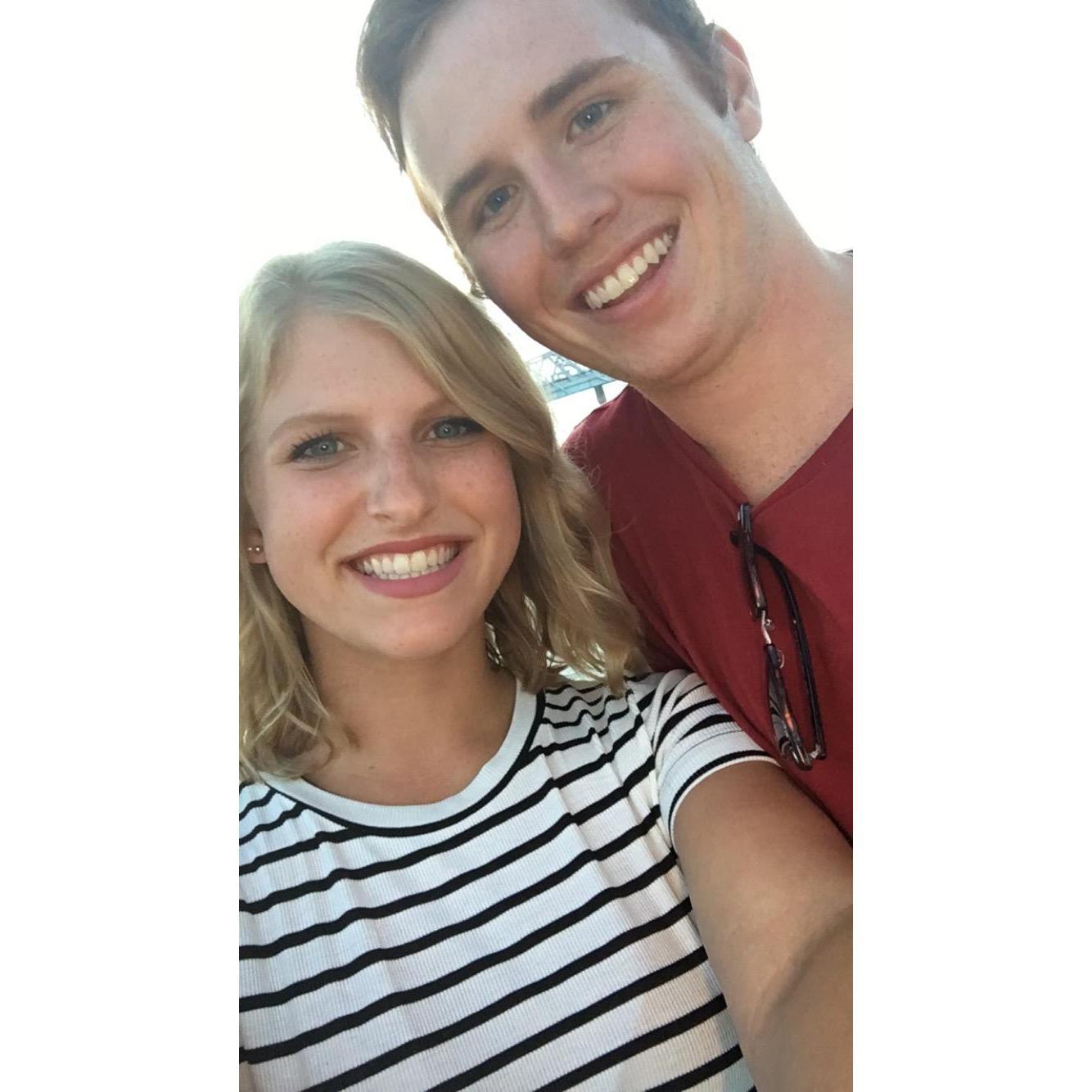 Our first picture together as a couple