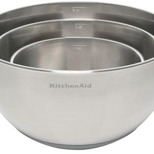 KitchenAid Stainless Steel Mixing Bowls, Set Of 3