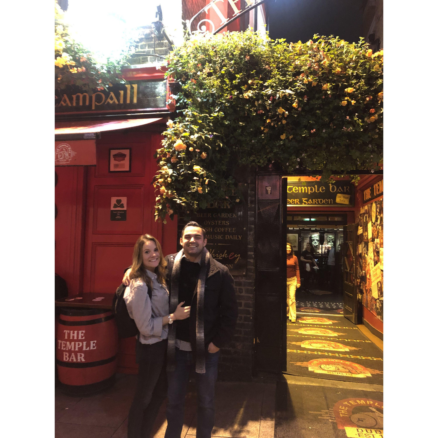 Our first big trip together! Downtown Dublin.