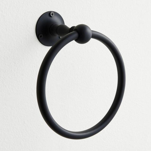 Matte Black Sussex Towel Ring