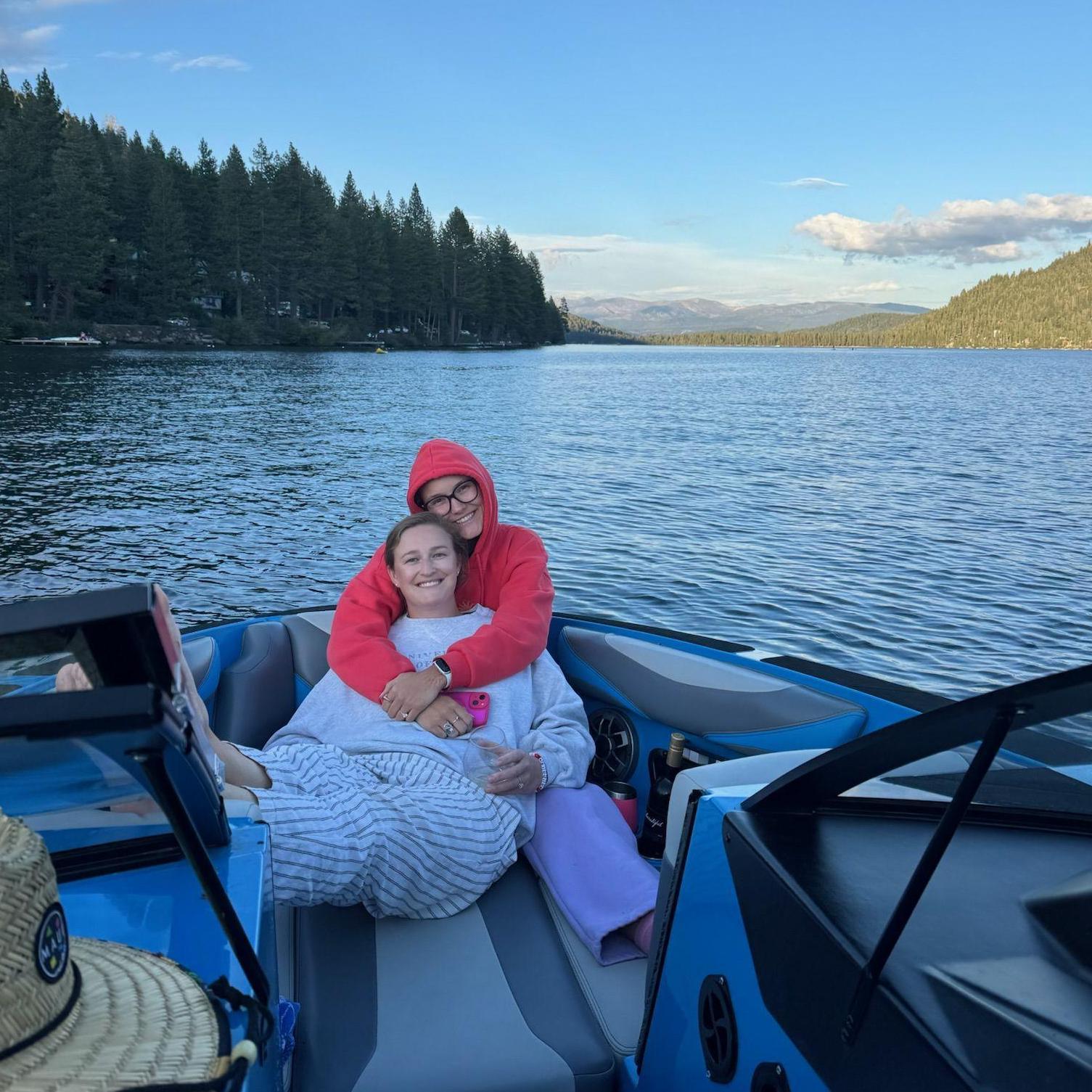 Another Donner Lake evening cruise on the boat. July 2025.
