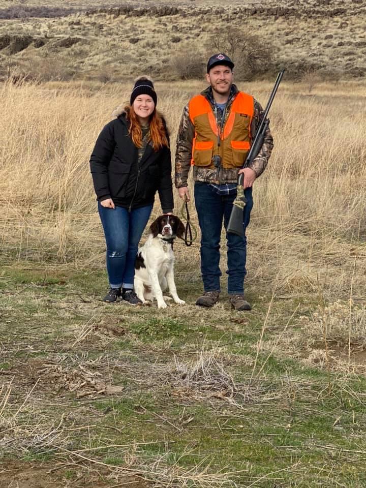 One of our newest adventures has been training and hunting with our bird dog Mako. Brycen usually does the hard work while Dainee takes pictures during training and cooks the birds after the hunt.