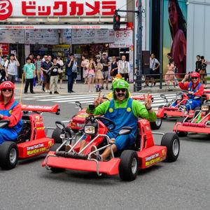 Mario Kart around Tokyo