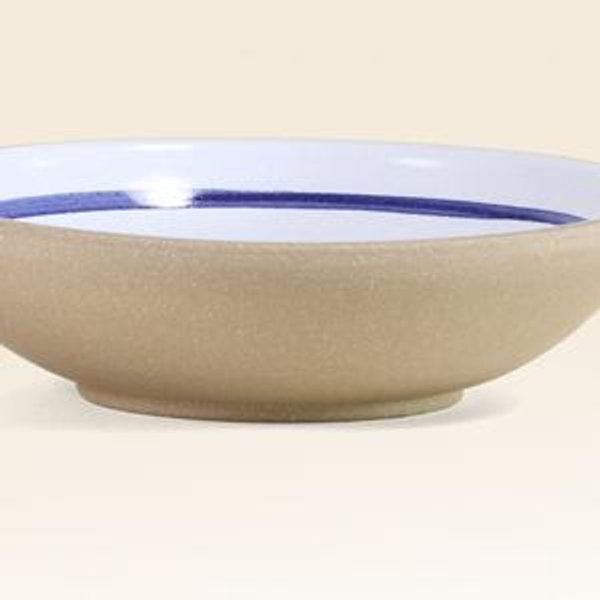 Dinner bowl in Blue Banded