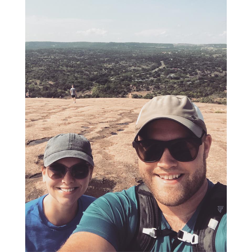 On the top of Enchanted Rock!