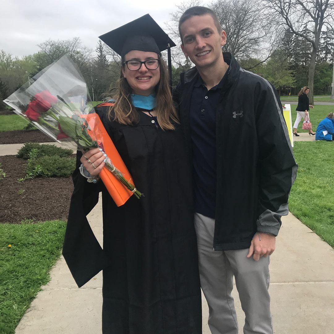Jackie graduating with her Master's from Syracuse