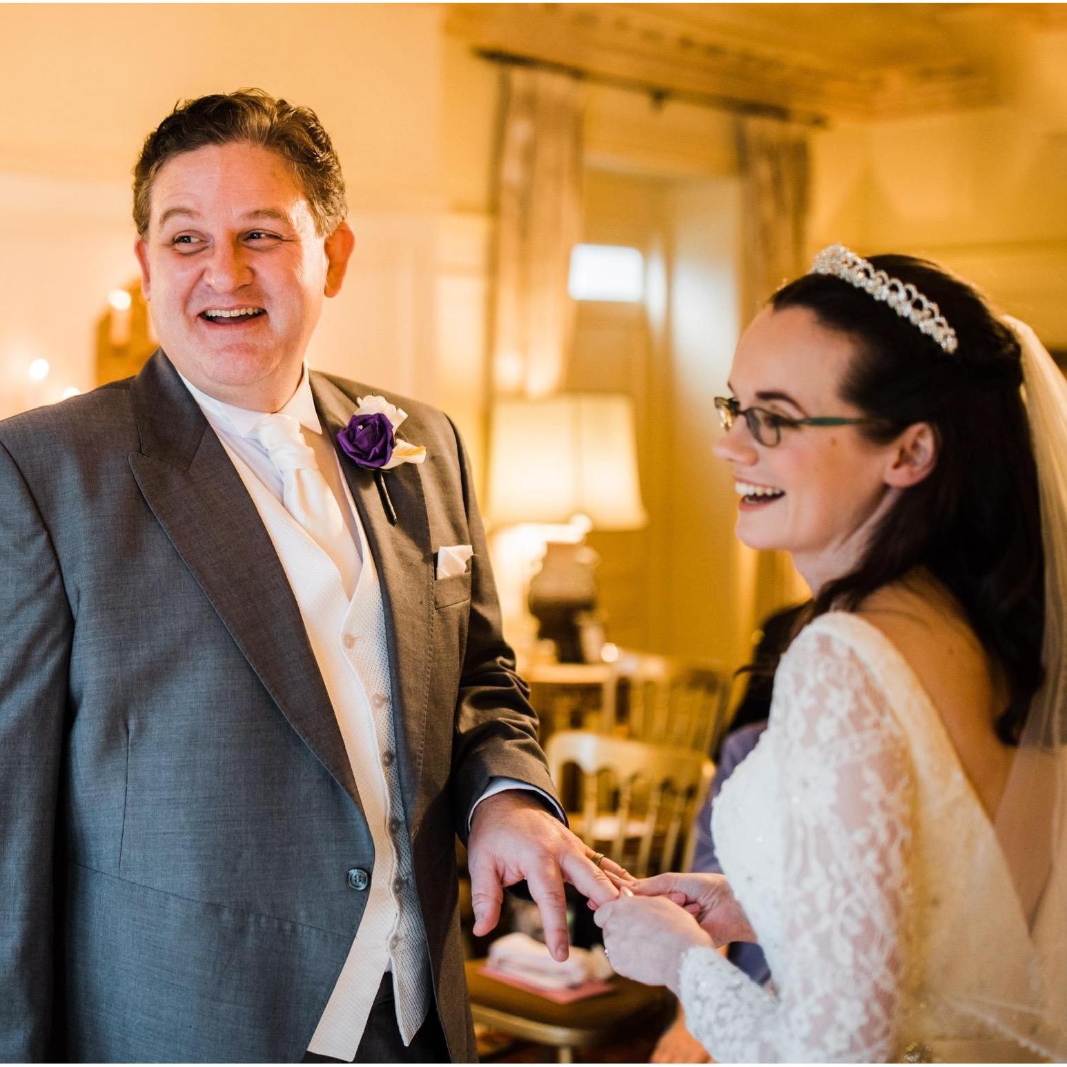 During our micro wedding ceremony