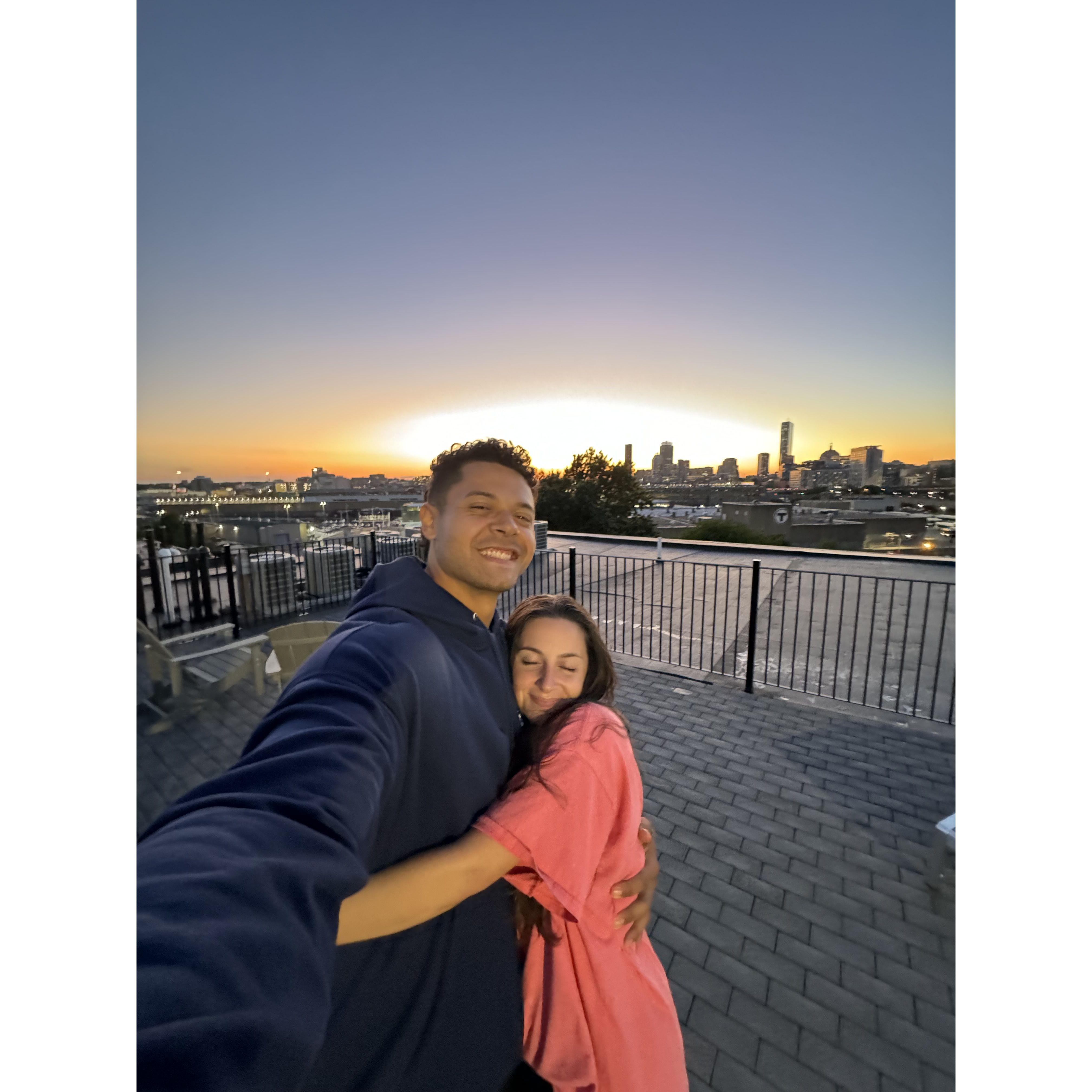 Cassidy's last night living in Boston!