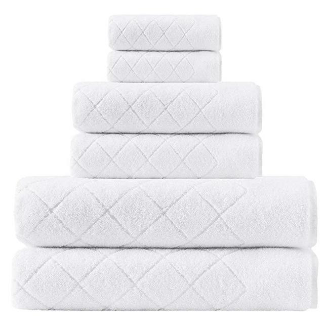 Enchante Home - Gracious Turkish Towels - 6 Piece Set, Zero Twist Turkish Towel - Quick Dry, Soft, Absorbent