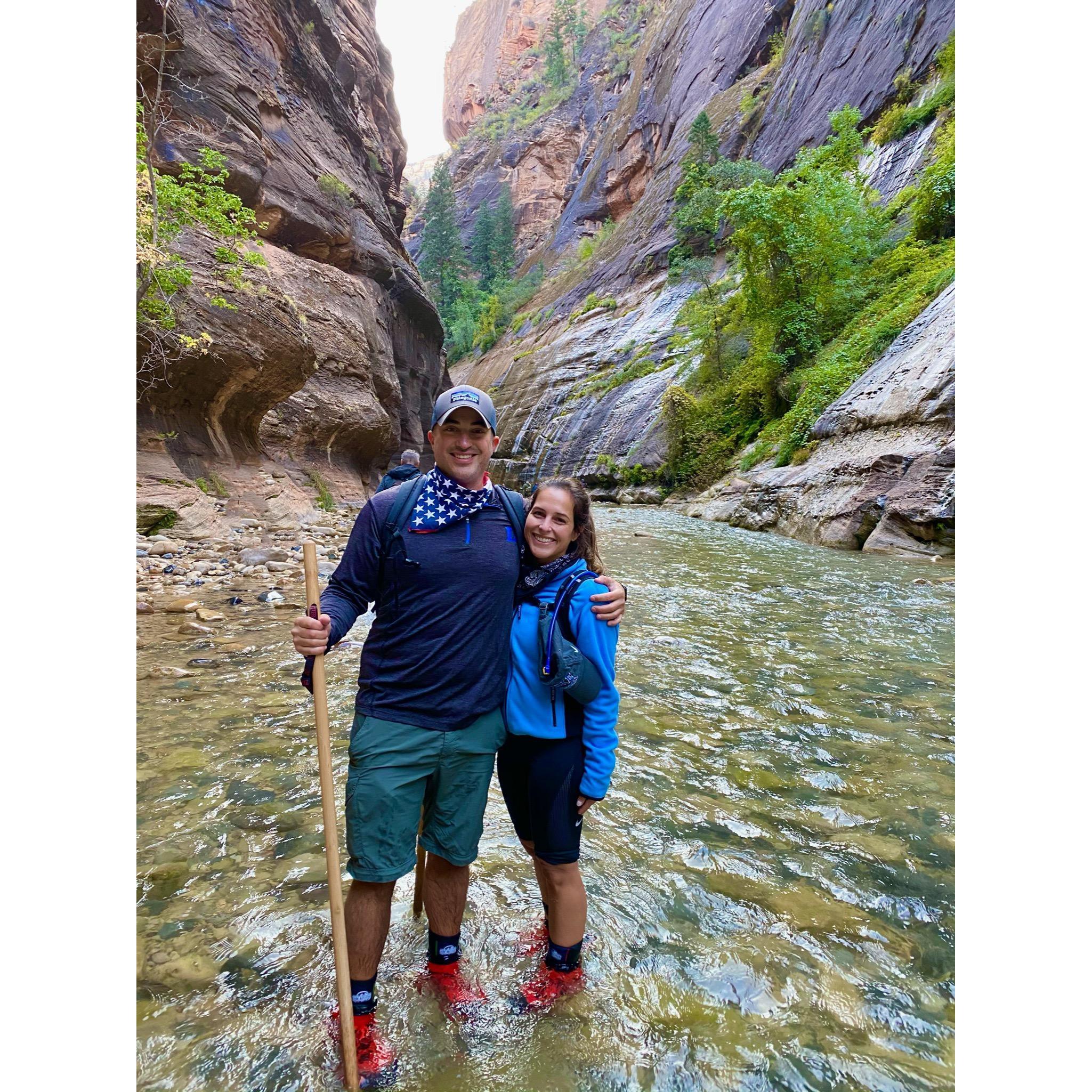 Hiking through The Narrows
Zion National Park, UT