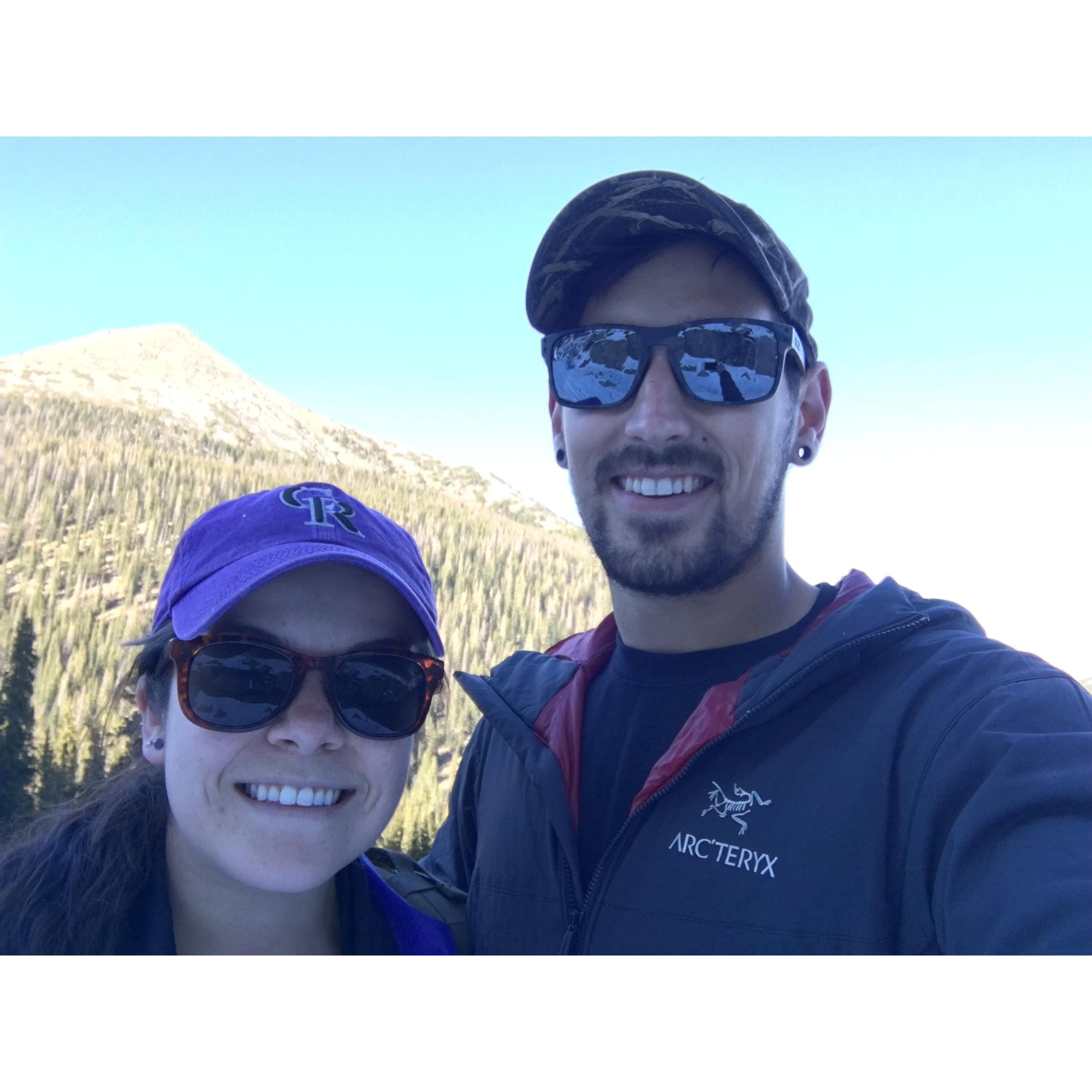 Our first date... this was taken on an accidental 6 mile round trip hike near Buena Vista, CO.