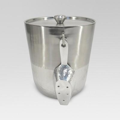 Hammered Metal Ice Bucket with Ice Scoop - Threshold™
