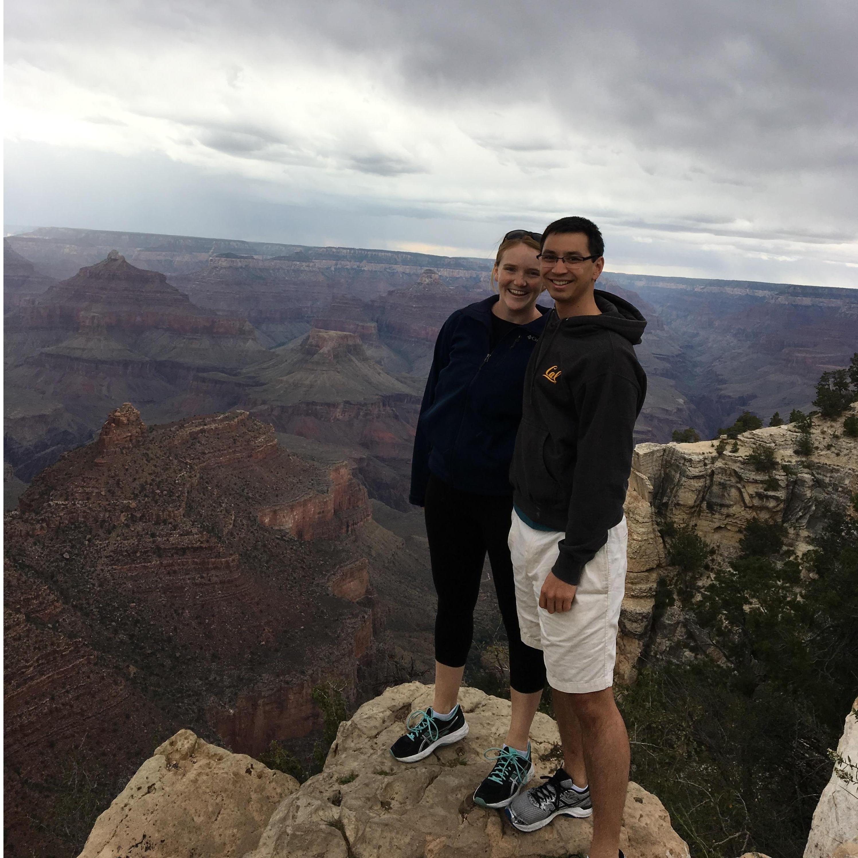 Enjoying the Grand Canyon on a trip with the Veys family!